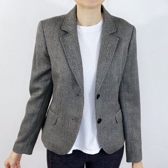 J. Crew Jackets & Blazers - J. Crew Super 110s Marled Wool Two Button Blazer